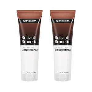 John Frieda Brilliant Brunette Color Enhancing Conditioner, 8.45 fl oz, 2pk