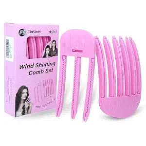 Hair Volume Clip - 2PCS Root Clips for Curly Hair Volume, Magic Volumizing Hair Clips for Creating Fluffy Bangs & Lifting Roots, Wind Shaping Styling Comb Set(Rose Purple)