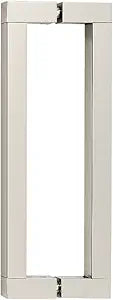 Alno G420-8-PN Back-To-Back Block Modern Pull, Polished Nickel