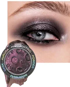 Chameleon Eyeshadow Palette, Glitter Black Plum Chrome Metallic Eye Shadow