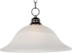 Maxim Lighting Essentials - 9106x 1-Light Pendant Light | Rubbed Bronze Finish | Transitional Pendant Light | Ideal for Kitchen Islands & Dining Rooms | Dimmable | 91076MROI
