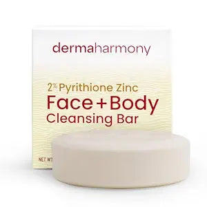 Dermaharmony 2% Pyrithione Zinc Face & Body Cleansing Bar (4 oz)