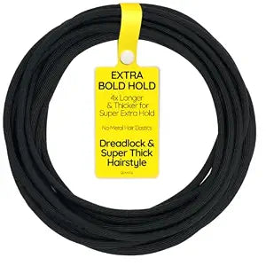 Jumbo Extra Long Thick Hair Ties - Strong Hold Ponytail Holders
