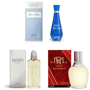 Sandora Fragrances Women's Perfume 3-Pack – Eau de Parfum – Three Full-Size 100 ml Bottles – Sweet, Fresh, Floral, Clean, Modern, Timeless, Expressive, Everyday + Statement Fragrance