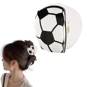 Football Hair Clip for Women Soccer Claw Clips for Hair Accessories Sports