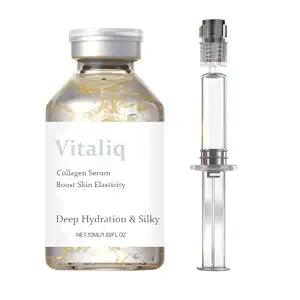 Vitaliq Korean Silk Peptide Serum, Deep Collagen Serum Silk Peptide Ampoule (1pcs, 50ml)