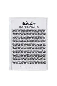 Natural Look Self Adhesive Eyelashes 10-14mm C Curl Pre-Glued Lash Clusters