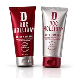DOC HOLLIDAY Thick + Soft Shampoo & Conditioner Set, Smoked Huckleberry