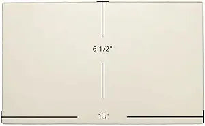 Brunco Firelite Door Glass Replacement Γ 18" x 6 1/2" High-Temperature Ceramic Glass Panel (1B5273)