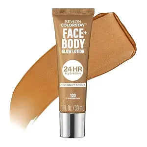 Revlon ColorStay Face + Body Glow Lotion, 120 It's Giving Sun