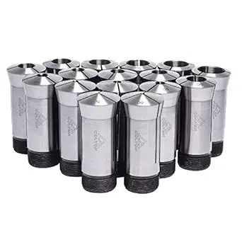 16 Pc. Ultra Precision 5C Round Collet Set 0.0005" TIR