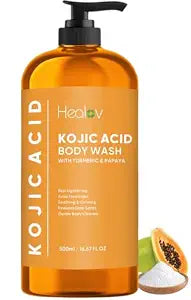 Kojic Acid Body Wash ��� Papaya & Turmeric Liquid Soap for Face & Body Care