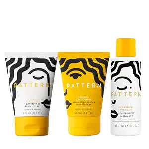 PATTERN Wash & Condition Travel Kit, Shampoo and Conditioner Set, 3 Mini Travel-Size Items, 3 oz Each