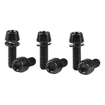 Titanium M5 Bolt with Washer Stem Screw (Black, M5x16mm)