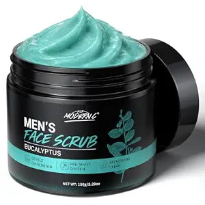 Men's Face Scrub Eucalyptus Exfoliating Facial Scrub for Men Exfoliator