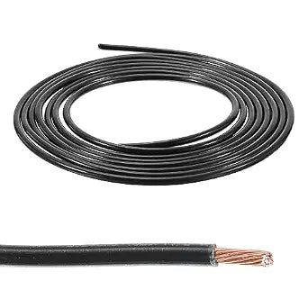MECCANIXITY THHN Stranded Wire 10 Feet 12AWG Gauge Insulation Building Wire - UL Listed Copper Cable - PVC 600V Electrical Wire for Residential,Commercial,Industrial,Grounding - Black