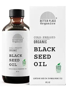 Organic Black Seed Oil | 100% Virgin Cold Pressed Liquid Pure | External Use on Joints, Hair, Skin, Nails | 8 oz