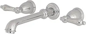 Kingston Brass KS7121AL Wall Mount Bathroom Faucet, Polished Chrome