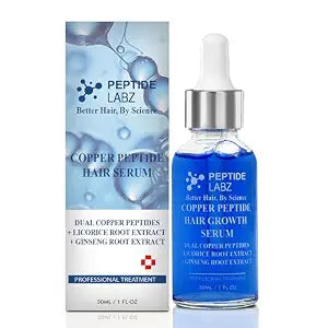 Copper Peptide Hair Serum with Copper Tripeptide-1 & AHK-Cu, 1 oz