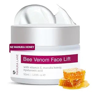 Natural Bee Venom Face Lift Treatment Cream for Skin with Active Manuka Honey, Shea, Cocoa Butter, and Jojoba – Nature’s Most Powerful Solution!