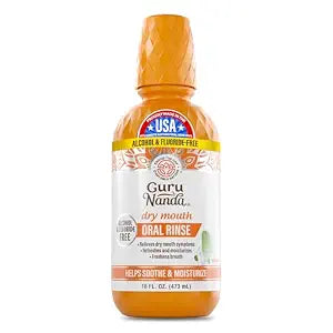 GuruNanda Dry Mouth Alcohol Free Mouthwash with Xylitol, Mint, 16 oz