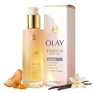 Olay Enrich Boosting Body Oil for Women, 3-in-1 Oil + Serum Complex 4 fl oz