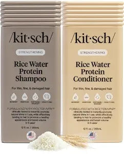 Kitsch Rice Water Shampoo and Conditioner Set for Hair Growth – Made in USA