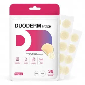 DuoDerm Original Spot Patches for Pimple 36 Count - Sweatproof & UPF 50+