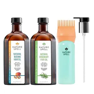 Nature Spell Hair Growth Duo with Rosemary & Batana Oils, Pre-Diluted