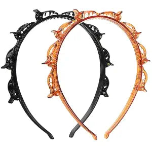Mabor Headband With Clips, Bangs Hairstyle Hair Clip Headband