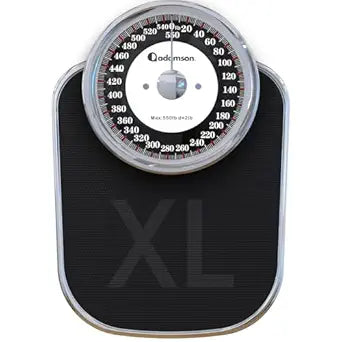 Adamson A28 Bathroom Scales - Up to 550lb, Heavy Weight, Anti-Skid Rubber Surface, Extra Large Numbers - High Precision Weighing Scales for Body Weight - Durable with 20-Year Assurance - New Version