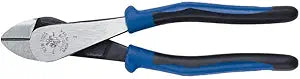Klein Tools J2000-28 Diagonal Cutting Pliers, Made in USA, Heavy-Duty High-Leverage Design, 8-Inch