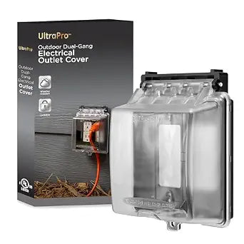 UltraPro Outdoor Weatherproof Electrical Outlet Cover, 2-Gang
