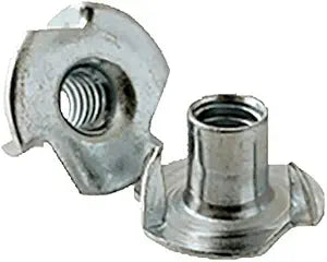 #10-32 x 5/16" 3 Prong Tee Nuts/Steel/Zinc Plated (Quantity: 400 pcs)