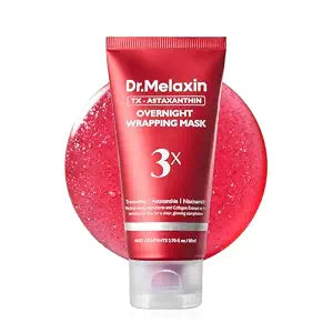 Dr.Melaxin TX Astaxanthin Overnight Wrapping Peel-Off Mask – Skin Tone Improving, Hydrating & Firming Overnight Face Mask for Glow & Texture Refinement