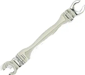 Double Flexible Flare Nut Wrench,5/16" x 7/16", 3/8" x 1/2", 9/16" x 5/8", 11/16" x 3/4",Line Wrench,Oil Nut wrench, 210 Activity angle, 4PIECE SAE SIZE Gift for Man,With wrench rack