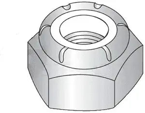1"-8 Nylon Insert Locknut Heavy (NTU) / Grade A Steel/Zinc Plated (Quantity: 25) Heavy Hex, Thin Height