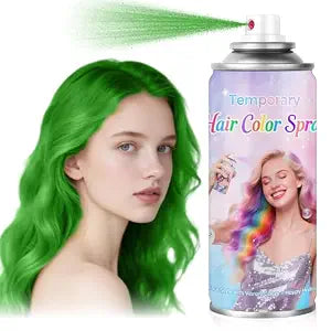 Green Hair Spray,Temporary Hair Color Spray for Kids, Women & Men(4.06oz)