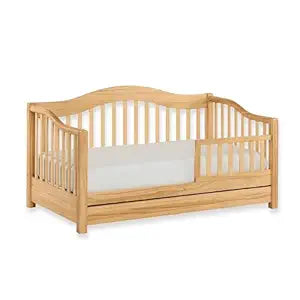 Dream On Me Toddler Day Bed in Natural  Greenguard Gold & Baby Safety Alliance Certified, Low-to-Floor Design, Removable Safety Guard Rail, Non-Toxic Finish, Includes Storage Drawer