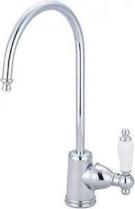 Kingston Brass Gourmetier KS7191PL Victorian Single Handle Water Filtration Faucet with 6-Inch Spout Reach, Polished Chrome