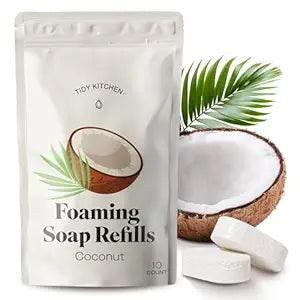 Tidy Kitchen Foaming Hand Soap Refill Tablets, 80 fl oz, 10 Count, Coconut