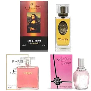 Sandora Fragrances Women's Perfume 3-Pack – Eau de Parfum – Three Full-Size 100 ml Bottles – Warm Feminine Modern Fragrance