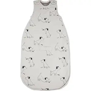 Woolino Toddler Sleeping Sack, 4 Season Merino Wool and Organic Cotton Baby Sleep Bag, 2-4 Years, Puppy