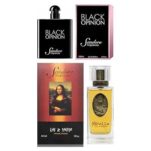 Sandora Fragrances Women's Perfume 2-Pack – Eau de Parfum – Two Full-Size 100 ml Bottles – Rich Warm Feminine + Elegant Floral Classic Fragrance