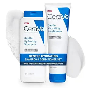 CeraVe Gentle Hydrating Shampoo and Conditioner Bundle with Hyaluronic Acid