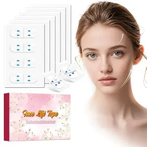 Face Tape, Face Lift Tape, Face Tape Lifting Invisible, Face Lift Tape Invisible Sagging Skin Around The Face, Hides The Double Chin and Creates A v-Shaped Face 168PCS