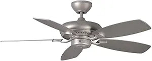 Monte Carlo 5DM44BP 5DM44BP-Designer Max II Ceiling Fan, 44 inches, Brushed Pewter