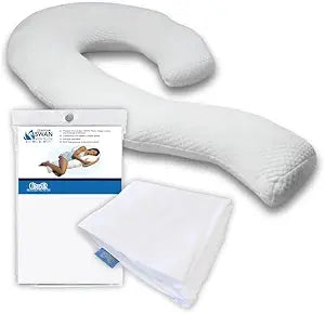Contour Swan Original Body Pillow Swan Pillowcase - White Bundle