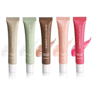 5 PCS Summer Exclusive Lip Balm,Tinted Lip Balm,Summer Lip Gloss for Girls