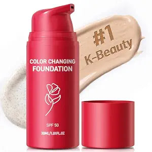 Korean Color Changing Foundation for Mature Skin: Automatic Shade Matching